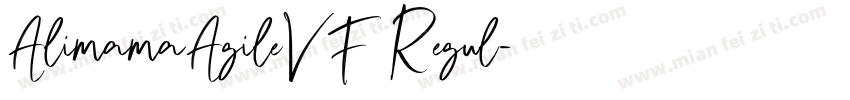 AlimamaAgileVF Regul字体转换